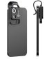 Microscópio de celular (smartphone) com filtro CPL e ampliação de 200x + iluminação LED