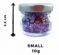 Glitter dust for the body - biodegradable decorations for the body, face and hair - Glitter dust 10g (Purple silver)