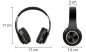 Bezdrátová bluetooth Stereo sluchátka s mikrofonem a silným basovým zvukem 20 Hz až 20 kH