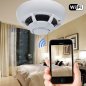 Camera detectoare de fum Wifi + FULL HD cu LED IR de aproape