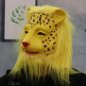 Máscara de leopardo - máscara de silicona para la cara y la cabeza para niños y adultos