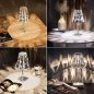 Stolní lampa křišťálová LED akrylová dotyková barevná RGB 16 barev - noční světlo