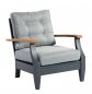 Nowoczesne luksusowe siedzenia ogrodowe - Zestaw aluminiowych siedzeń dla 7 osób + stół konferencyjny