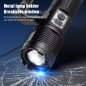 Světlomet - LED baterka + teleskopický ZOOM + LED displej + 3 režimy světla až do 3000m