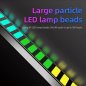 Barre lumineuse de fête égaliseur à LED 1,2 m - sensible au son avec couleurs RVB
