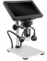 Mikroskop 1200x zoom přiblížení digitální s nastavitelnými LED světly + stojanem + 7" displej