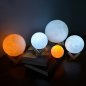 Noční lampa MOON (Měsíc) 3D - LED noční světlo s podstavcem a ovladačem 16 barev