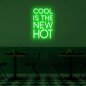 Светодиодная неоновая 3D-вывеска на стену - Cool is the new hot 75 см