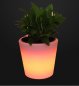 LED kvetináč (črepník) svietiaci + možnosť meniť RGB farby + IP44 (27x27x28 cm)