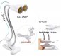 Grow lamp for indoor plants 80W (2x 40W) 2 heads gooseneck with 400x LEDs