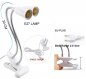 Lampe de culture pour plantes d'intérieur 80W (2x 40W) 2 têtes col de cygne avec 400x LED