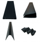 PVC fence fillers - plastic slats vertical for 3D fences and panels width 49mm - Anthracite Gray