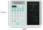Solar calculator with notepad 6,5" LCD scientific + writing pen (foldable)