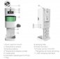 Dispenser automat de dezinfecție fără contact - 1L + contor de temperatură corporală
