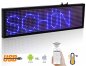 Textový LED displej s WIFI - modrý 34cm x 9,6cm