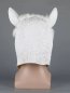 llama mask - Alpaca white face / head silicone mask for kids and adults