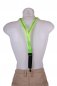 Party LED flashing men suspenders - green