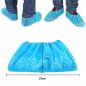 Disposable protective shoe cover with elastic rubber band