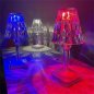 Stolní lampa křišťálová LED akrylová dotyková barevná RGB 16 barev - noční světlo