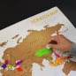 Zdrapka mapa świata - rozmiar 88x55 cm