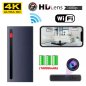 Caméra espion Powerbank Wifi / P2P avec batterie 4K + 10000 mAh + vision nocturne avec 6x LED IR