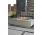 Gas fireplace - outdoor firepit with table for garden or terrace made from concrete