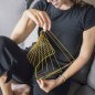 Hlavolam kinetický spinner Square Wave - Kinetická kovová umělecká dekorace