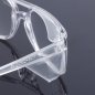 Transparent googles with side shields + anti-fogging