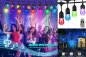 Color LED light chain RGBW - 15x bulb + 14m cable, + IP65 protection + remote control