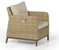 Rattan corner terrace seating - Modern furniture set for 8 people + adjustable table