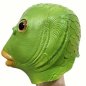 Poisson vert - masque facial en silicone amusant pour enfants et adultes