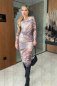 Dámske elegantné midy šaty - SOLIVETTE - fashion Julzz