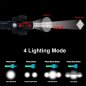 LED flashlight - torch light 20W (2000 Lumens) + 2 side lights + 4 lighting modes