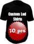 Camisas personalizadas de LED - pacote 30x