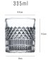 Whiskey glas - Elegant luxe uniek whiskey/bourbon glas 335 ml