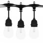 Kleur LED lichtketting RGBW - 15x lamp + 14m kabel, + IP65 bescherming + afstandsbediening