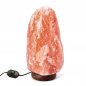 Lámpara de sal - Bombilla eléctrica de roca de sal de cristal del Himalaya (hecha a mano)