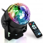 Party LED projektor Disco dekoratív kaleidoszkóp - RGBW szín (piros/zöld/kék) 3W