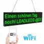 Reklám színű RGB LED panel WiFi-vel - tábla 52 cm x 12,8 cm