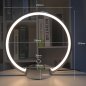 Magnetická kruhová noční lampa s levitující (vznášející) kuličkou a barevným RGB podsvícením