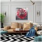 Metal paintings on the wall (aluminum) LED backlit RGB 20 colors -Design flower 50x50cm