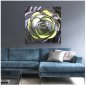 Light up wall pictures Metal (aluminum) - LED RGB 20 programmable colors - Rose 50x50cm