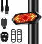 Luz trasera para bicicleta con intermitentes de forma inalámbrica con 32 LEDs + efecto de sonido 120 dB