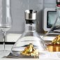 Boroskancsó - Luxus boros dekanter 1500ml szett arany hegy + tisztító golyókkal