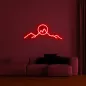 Semn luminos LED neon pe perete 3D - MUNTI 75 cm