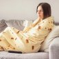 Kulatá deka ve tvaru tortily 150 cm - nechutná deka s designem připáleného burrita