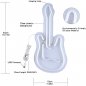 LED helendav neoonlogo seinal - GUITAR