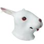 Rabbit white - silicone face and head mask for children and adults