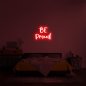 Banayad na LED neon 3D sign sa dingding - MAGING Proud 100 cm