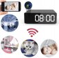 Réveil caméra espion FULL HD avec WiFi / P2P + détection de mouvement + LED IR de nuit